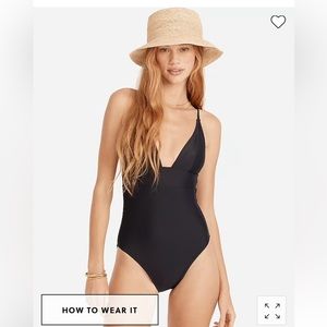 J. Crew Plunge One Piece Swimsuit. Size 12 NWT